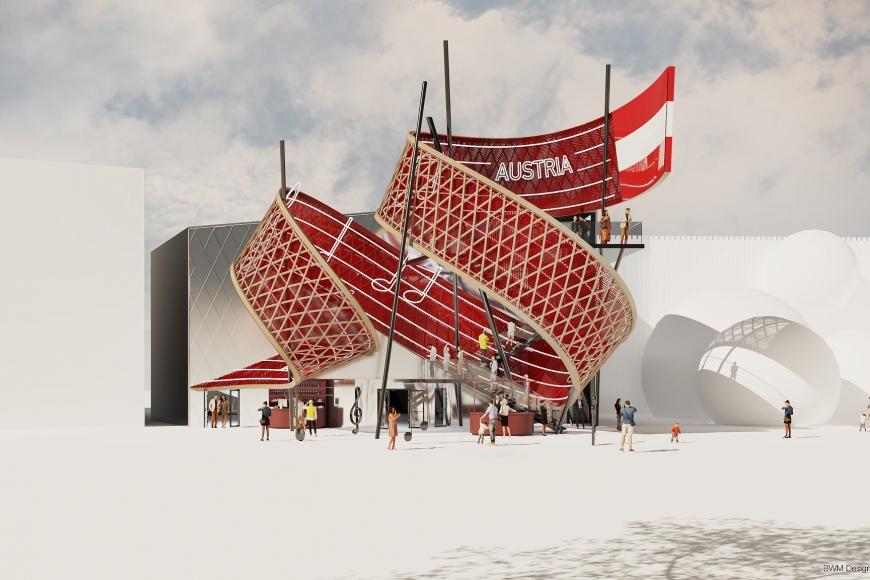 EXPO 2025, Pavillon Österreich © BWMDESIGNERS&ARCHITECTS