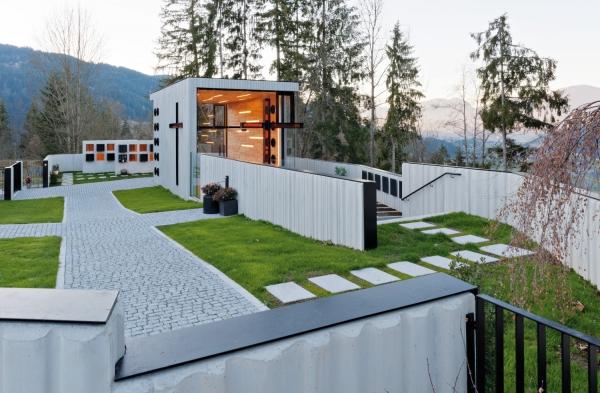Aufbahrungshalle Friedhofsgestaltung Itter, Tirol © Angelo Kaunat