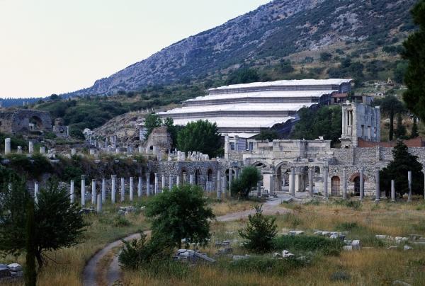 Überdachung des "Hanghauses 2" Ephesos, Türkei © Rupert Steiner