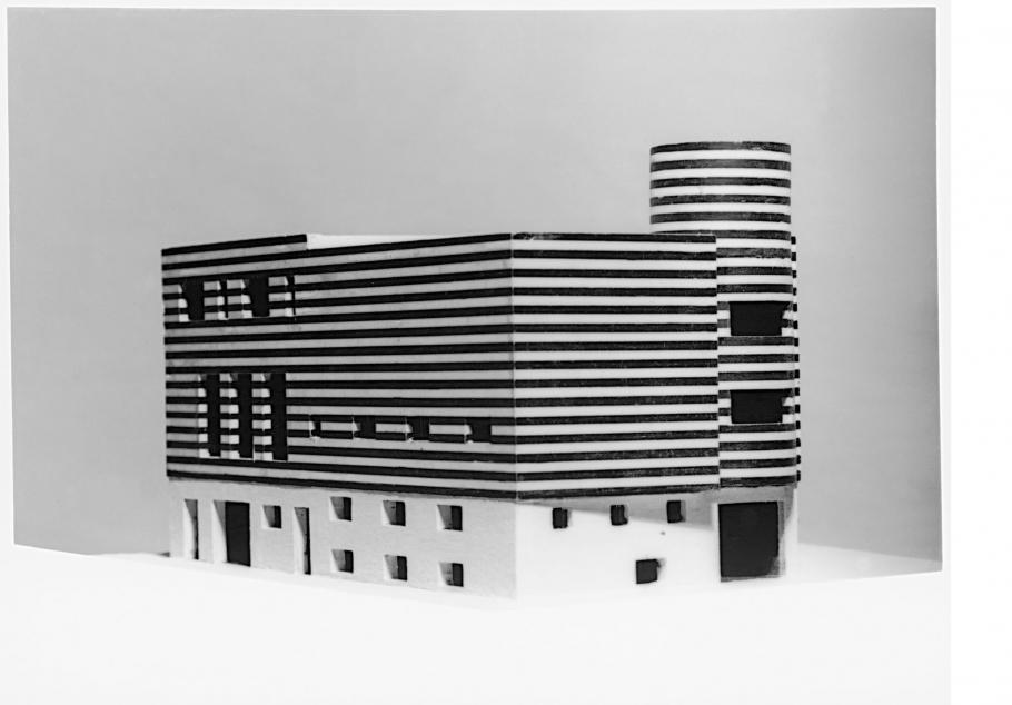 Adolf Loos, Haus Josephine Baker, Paris XVI, Avenue Bugeaud, Frankreich (Projekt für den Um- und Zusammenbau zweier bestehender Häuser), 1927 Modell © ALBERTINA, Wien
