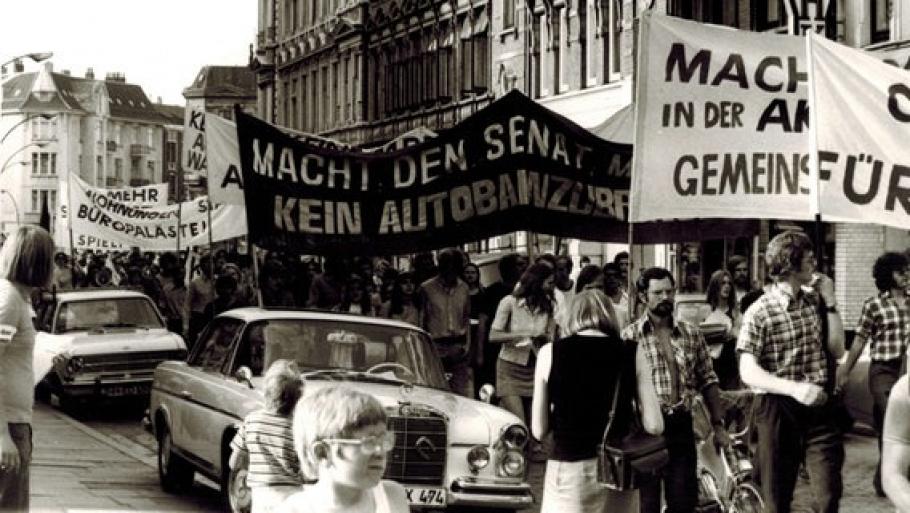 © Altona 1969, Protest gegen Autobahnbau
