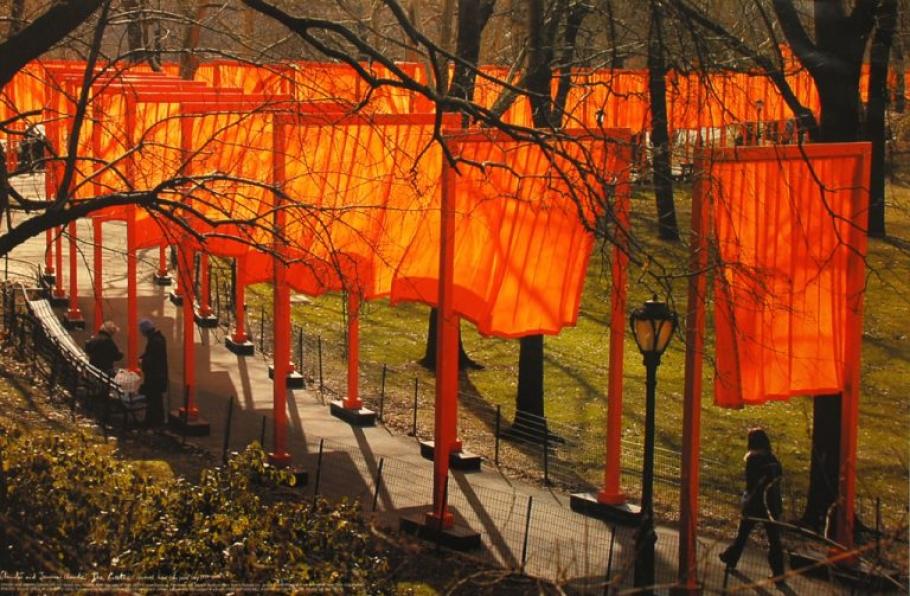 Christo and Jeanne-Claude: The Gates, Central Park, New York City, 1979-2005, Photo Wolfgang Volz 
