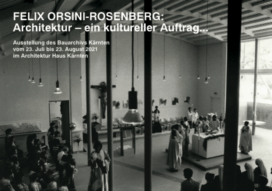 © FELIX ORSINI-ROSENBERG: Architektur – ein kultureller Auftrag...