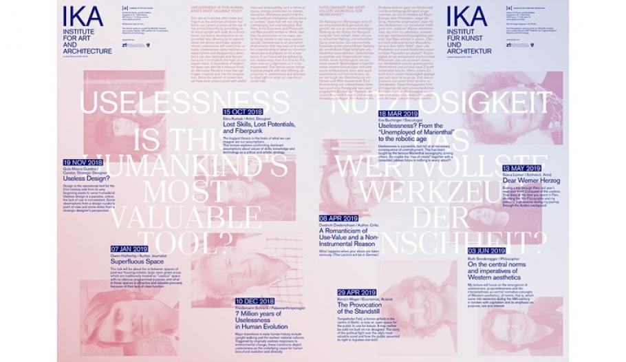 IKA Lecture Series Useless, Posterdesign: grafisches büro