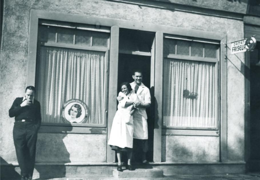 Friseur in der Berzeliusgasse, 1950er-Jahre Foto: privat