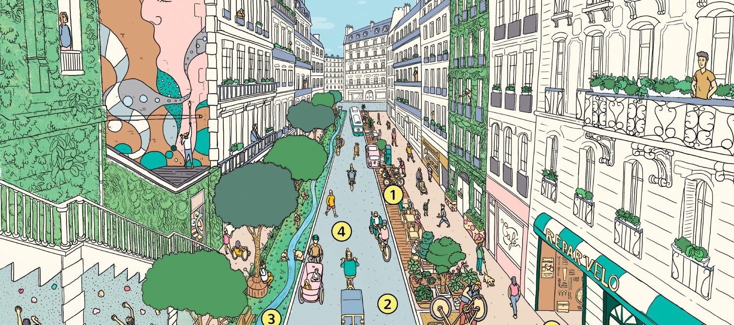 Paris 15min Zeichnung