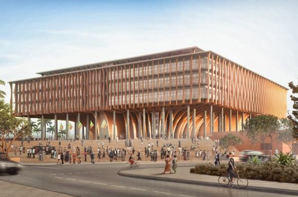 Benin National Assembly, in Planung. Architektur: Kéré Architecture. © Kéré Architecture 